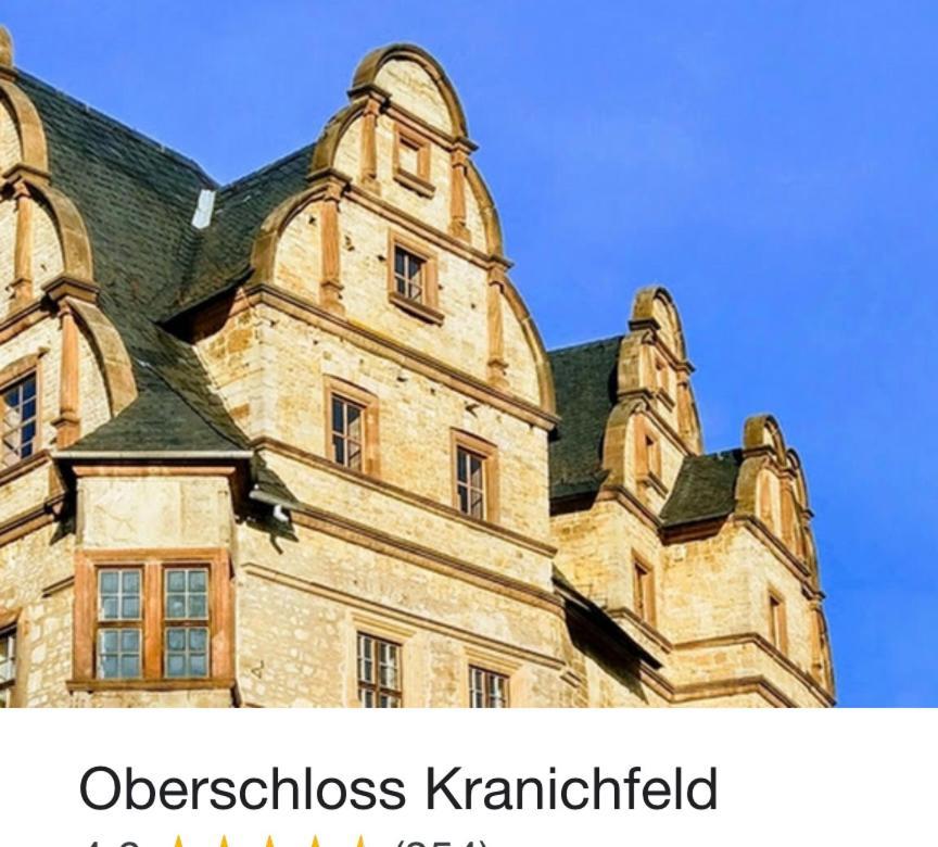 Delux Ferienwohnung Kunstgalerie Und Ilmradweg Kranichfeld Exteriör bild