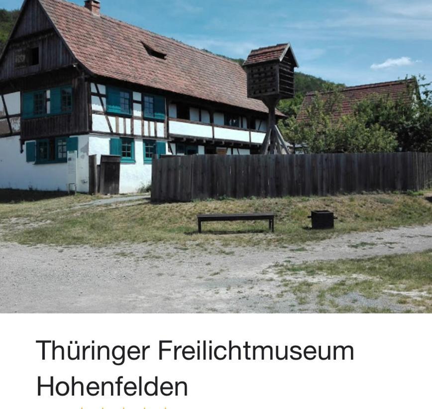 Delux Ferienwohnung Kunstgalerie Und Ilmradweg Kranichfeld Exteriör bild