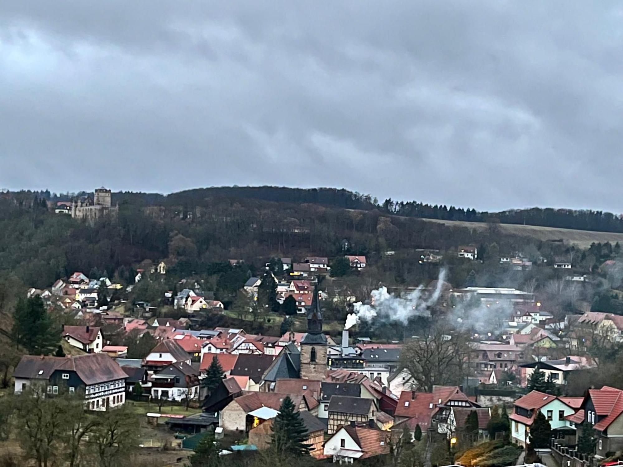 Delux Ferienwohnung Kunstgalerie Und Ilmradweg Kranichfeld Exteriör bild